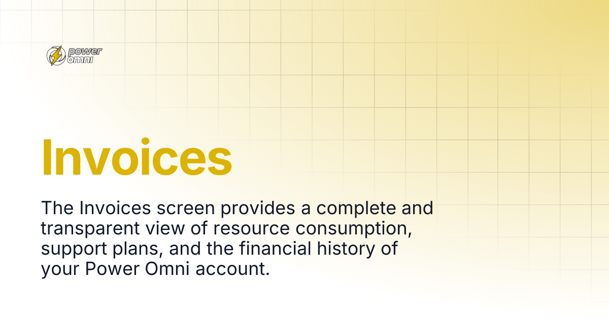 Invoices | Power Omni Docs
